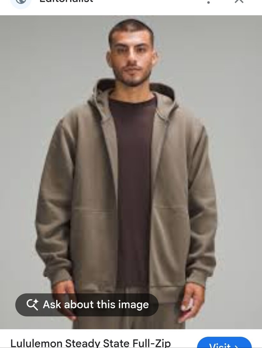 Lululemon Steady Stade Zip Up Hoodie Nwot